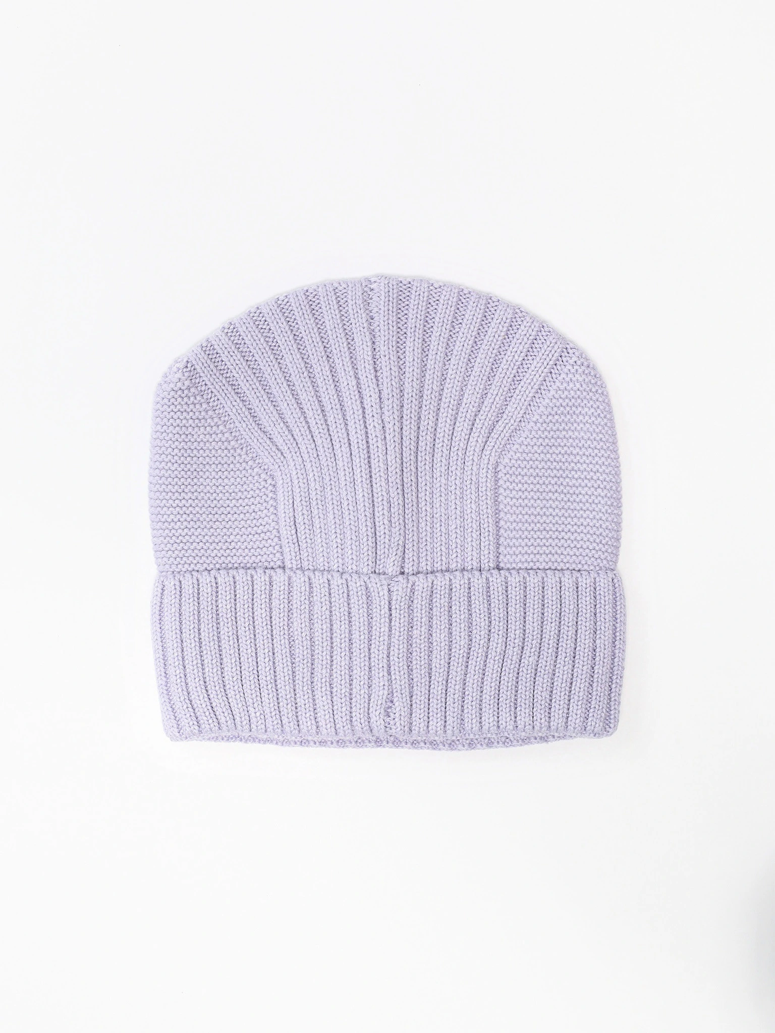 Шапка-бини из смесовой вискозы с отворотом в ассортименте